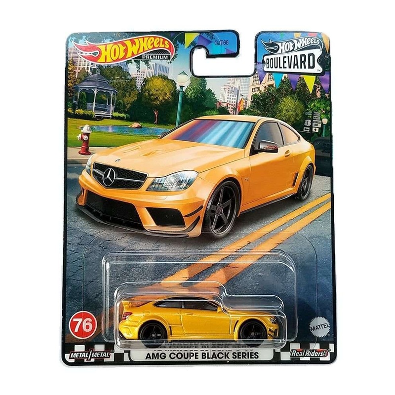 Hotwheels 12 Mercedes Benz c 63 amg coupe black series Boulevard Imported Premium 1:64