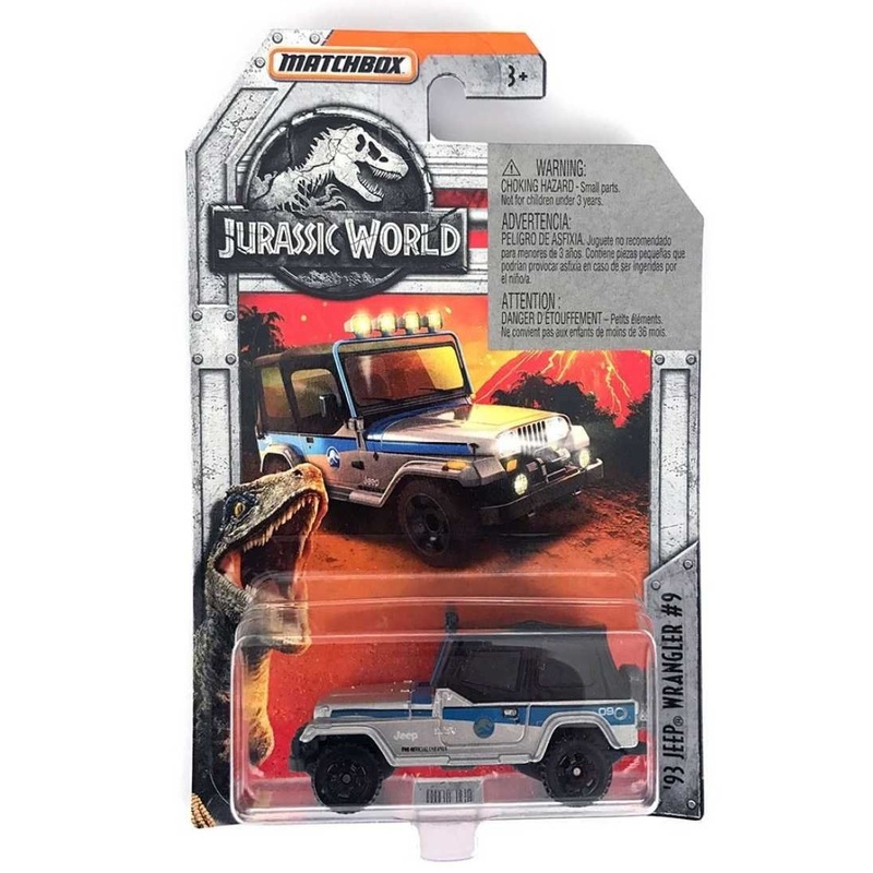 MATCHBOX Jurassic World 93 Jeep Wrangler #9 Mainline Imported 1:64 scale