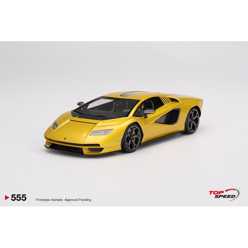Topspeed Lamborghini Countach LPI 800-4 New Giallo Orion (Yellow) 1:18