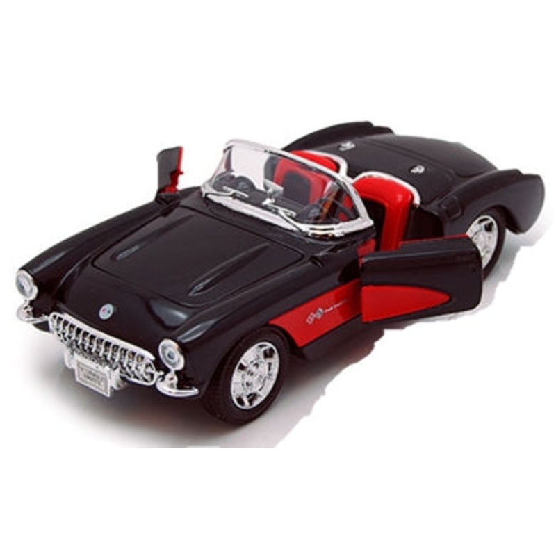 Welly Chevrolet Corvette 1957 Black - 1:24 Scale