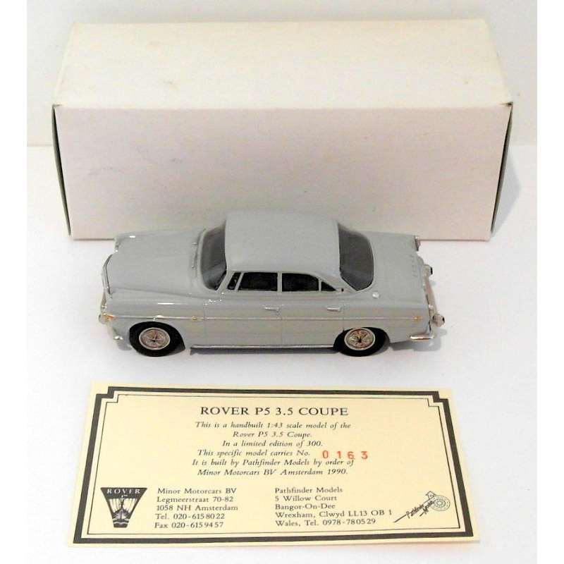 Pathfinder Minor Motorcars 1/43 Scale PFM163  - Rover P5 3.5 Coupe 1 Of 300