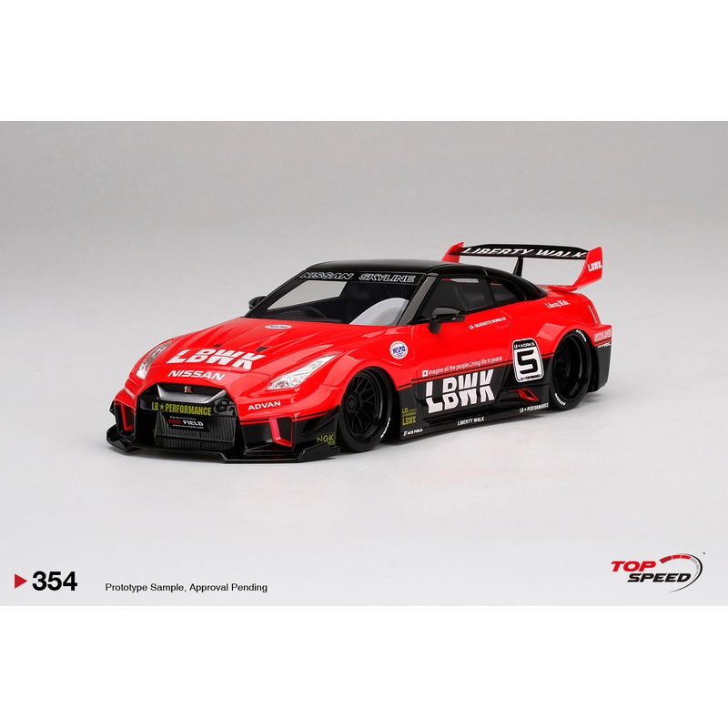 Topspeed 1:18 LB-Silhouette WORKS GTR NISSAN 35GT-RR Ver.1  Red/Black