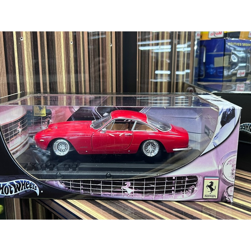 1/18 Diecast Ferrari 250GT Berlinetta Red Model Car by Hot Wheels