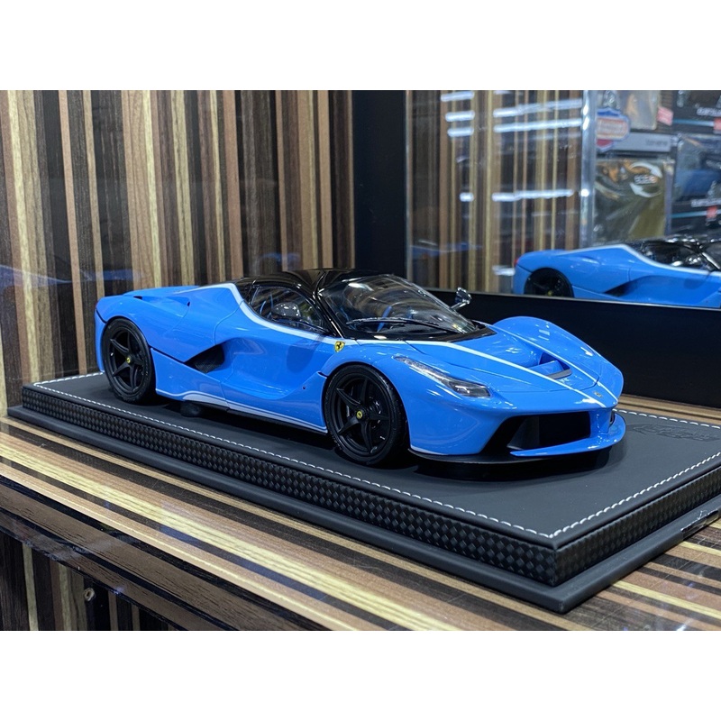 1/18 Diecast Ferrari LaFerrari Baby Blue BBR Scale Model Car