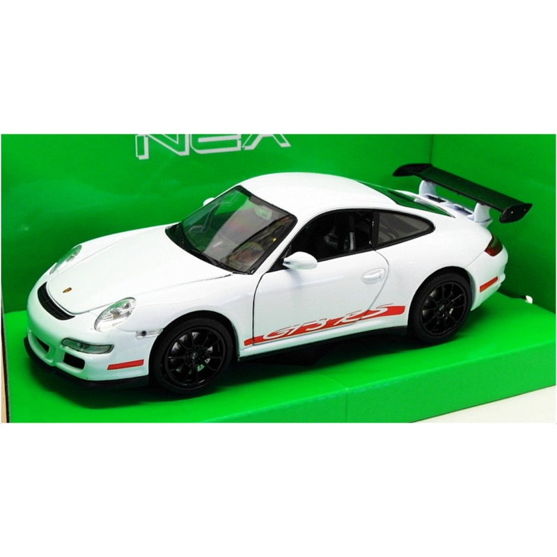 Welly 1/24-27 Scale Model Car 22495 - 1997 Porsche 911 GT3 RS - White