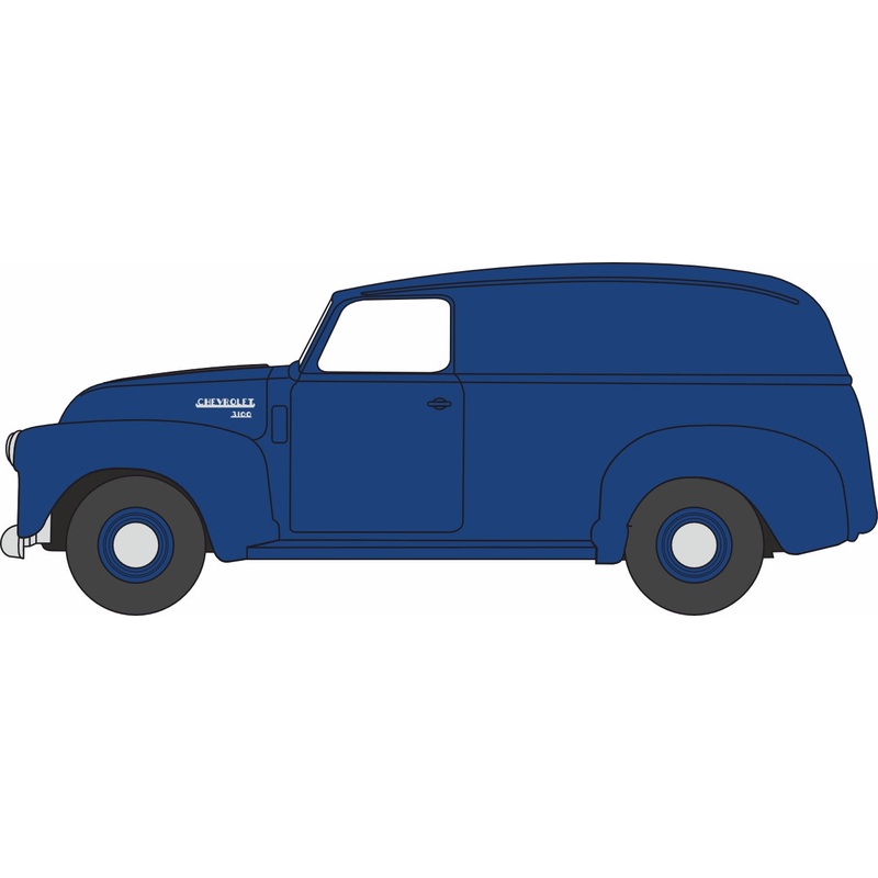 1950 Chevrolet Panel Van Mariner Blue 1:87