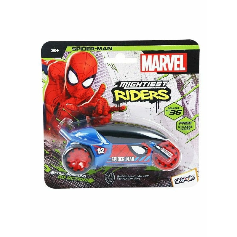 Skoodle Marvel Pull-Back spider man Mightiest riders