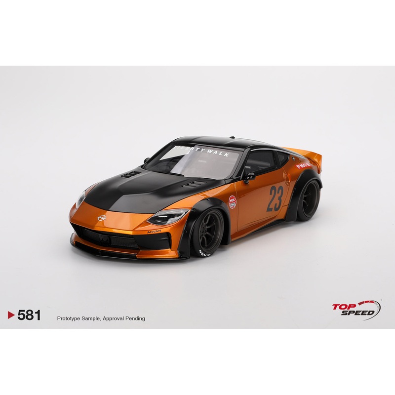 Topspeed 2023 Nissan Fairlady Z (RZ34) #23 LB Nation Works LB Gold 1:18