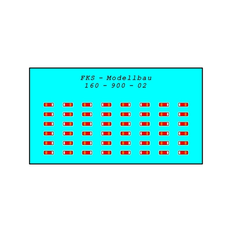Decal sheet taillights for trucks & trailers Type 2