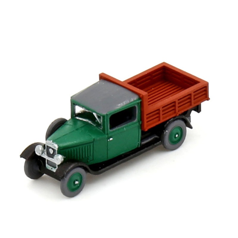 Finished model car Peugeot 201T - Camionnette - Green-Black