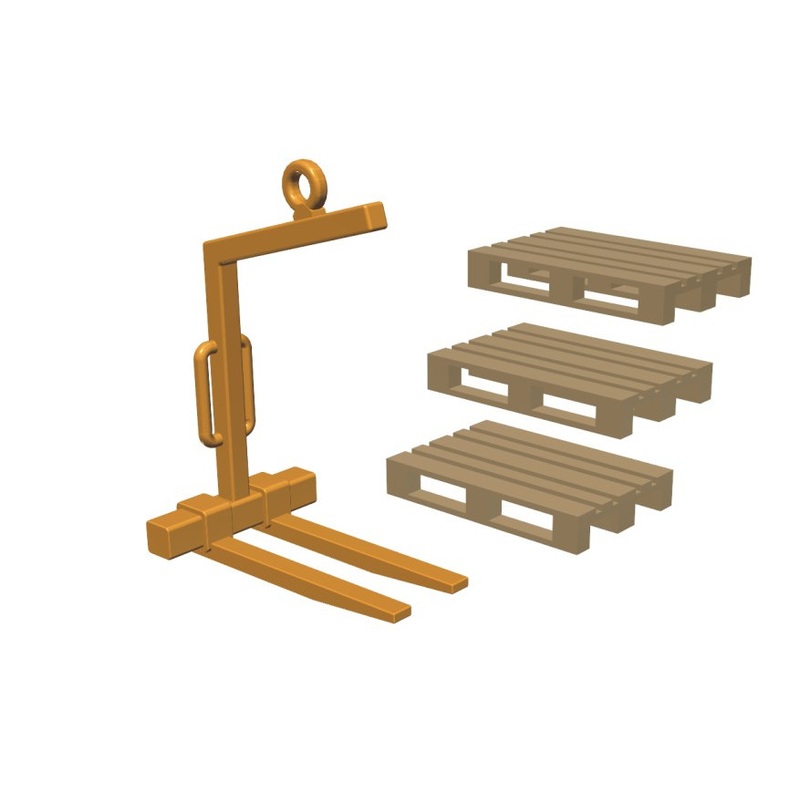 Pallet fork for loading crane type 1 kit