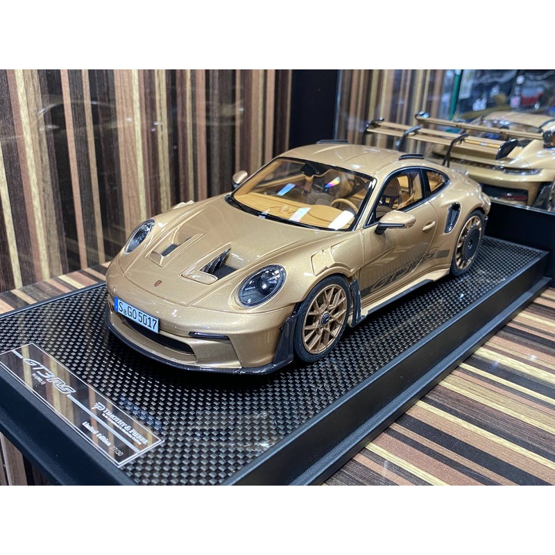 Timothy & Pierre Porsche 911 GT3 RS (992) - 1/18 Resin Model, Opulent Gold