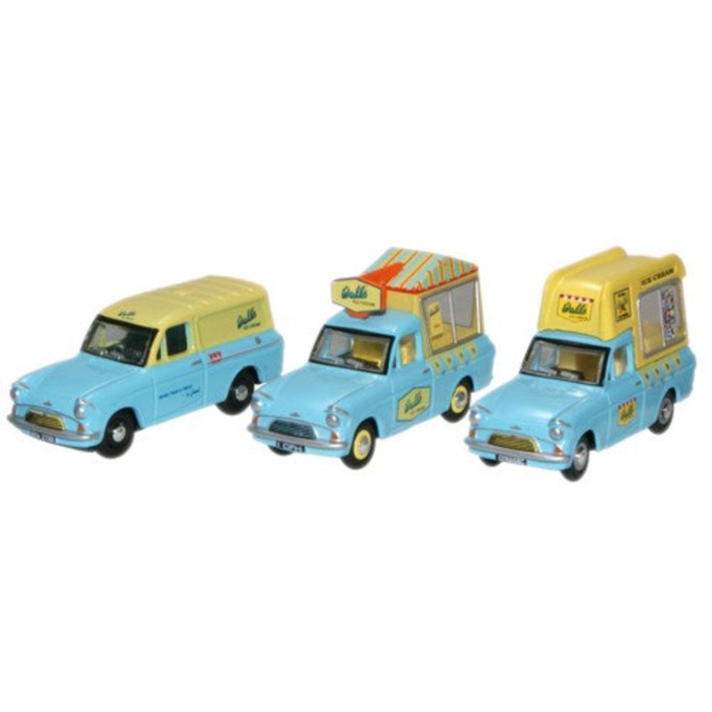 Triple Ice Cream Model Set - 1:76 Scale