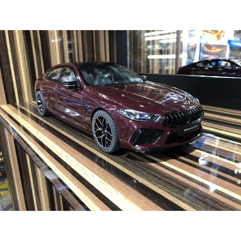 1/18 Diecast BMW M8 Grand Coupe Maroon GT Spirit Scale Model Car