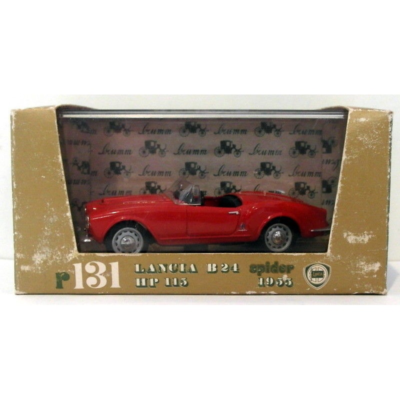 Brumm Models 1/43 Scale Diecast R131 - 1955 Lancia B24 Spider - Red