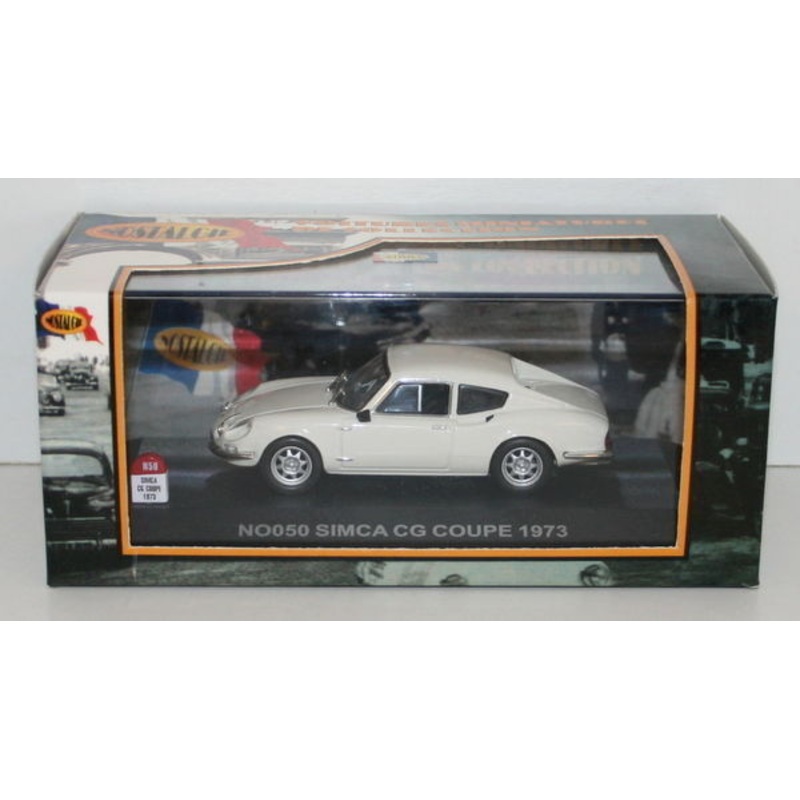 NOSTALGIE 1/43 SCALE - NO050 - SIMCA CG COUPE 1973 - WHITE