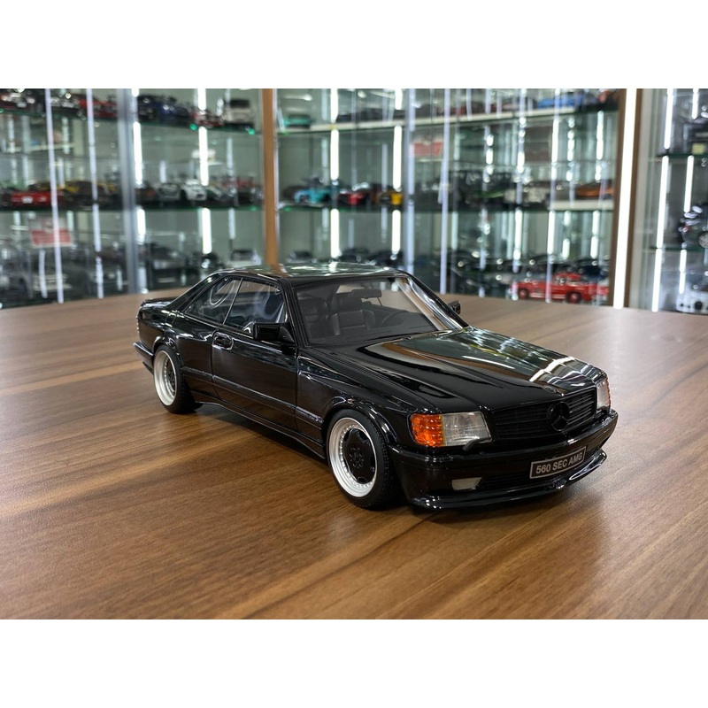 1/18 Resin Otto Mobile Mercedes Benz 560 SEC AMG (W126) 1987 Black Limited 4000 pcs