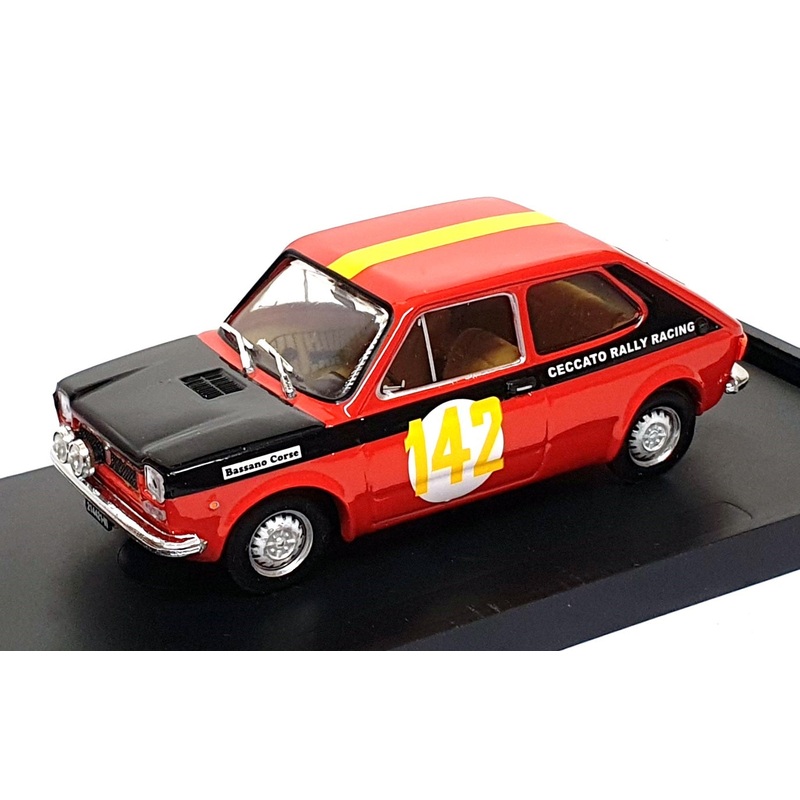 Brumm 1/43 Scale R553 - Fiat 127 2-Dr. Bassano Corse #142 Rally 2 Valli 1972