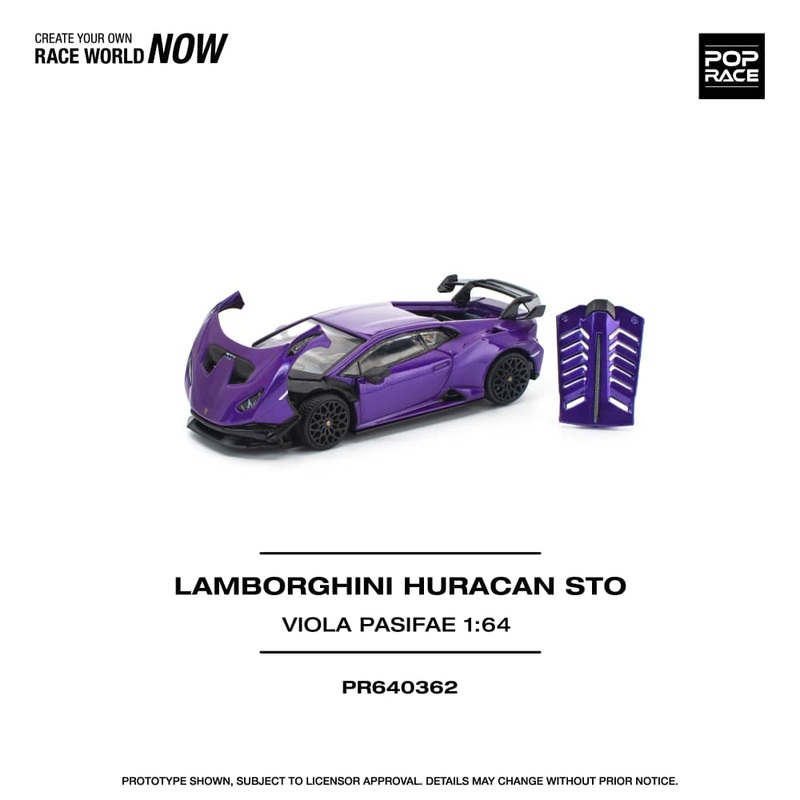 [ETA:  May 2026 ] Pop Race 1/64 Huracan STO Purple ViolaPasifae