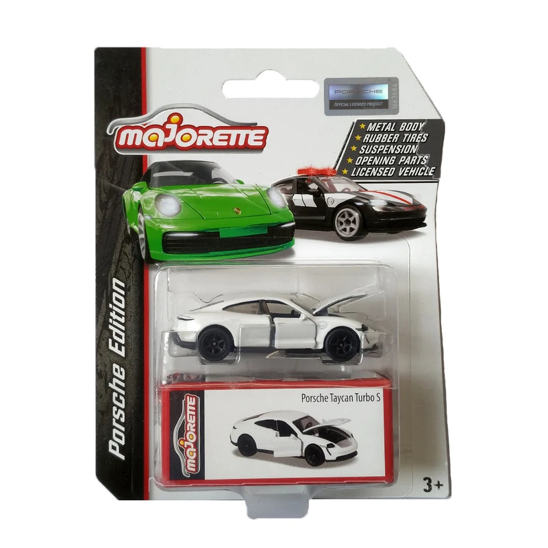 Majorette Porsche Edition Porsche Taycan Turbo S - White
