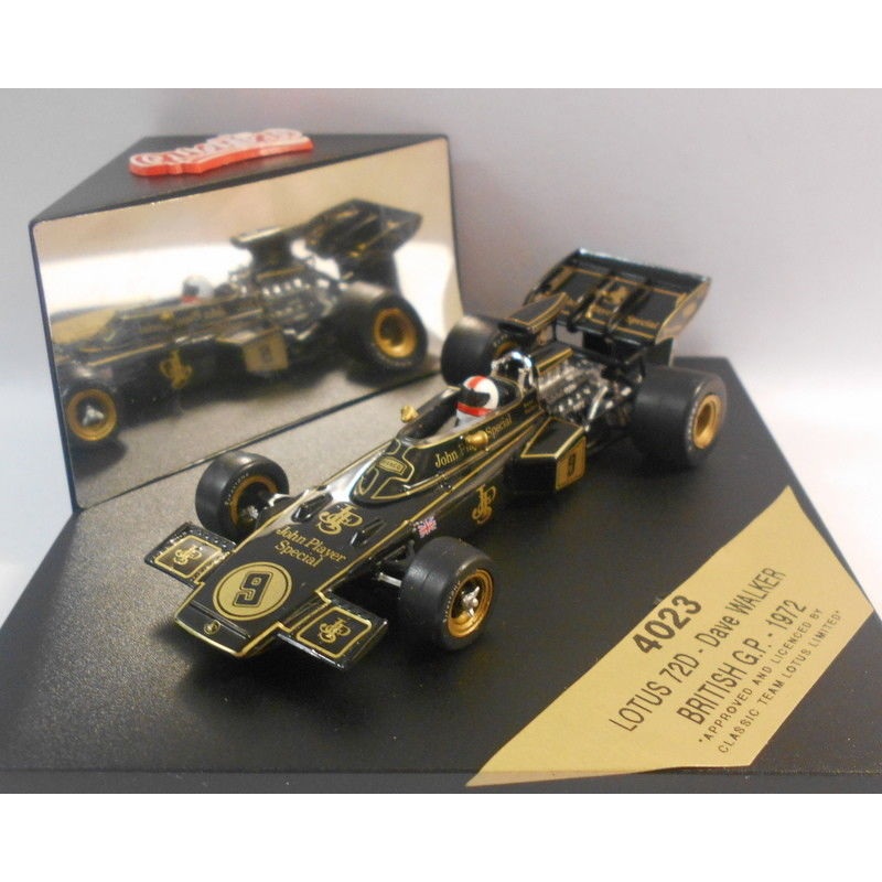 Quartzo 1/43 Scale - 4023 LOTUS 72D DAVE WALKER BRITISH GP 1972