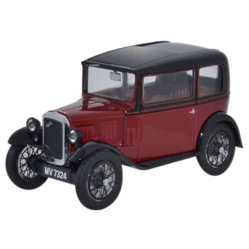 Austin Seven RN Saloon Maroon - 1:43 Scale