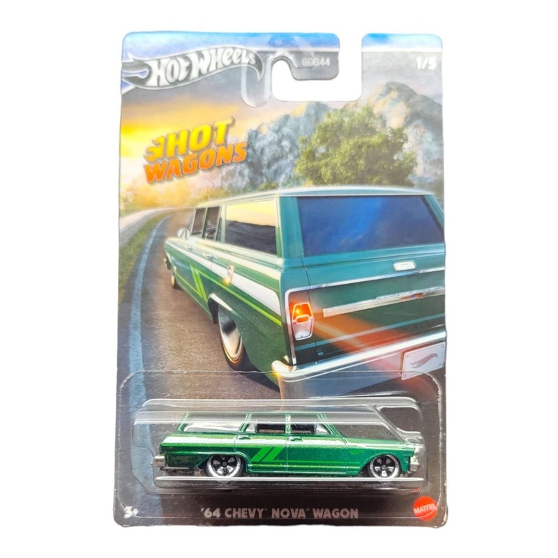EXCLUSIVE Hotwheels Hot Wagons 64 Chevy Nova wagon