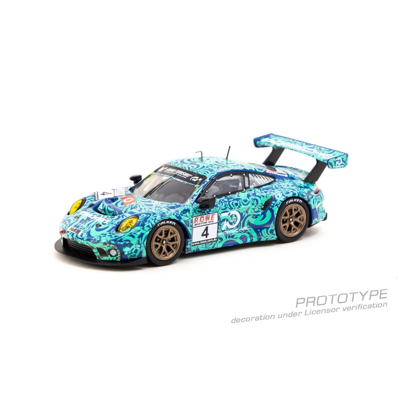 Tarmac Works x ixo 1:64 Porsche 911 GT3 R VLN Endurance Racing Championship Nrburgring 2018 (M. Ragginger / N. Tandy / L. Vanthoor)