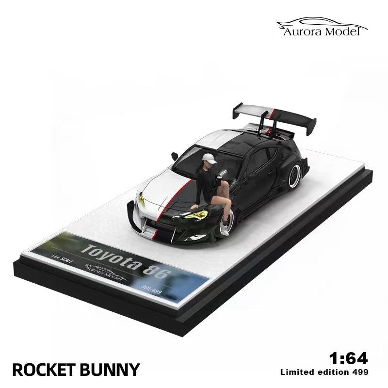 Time Micro 1/64 Rocket Bunny 86 / GT86 - Black & White