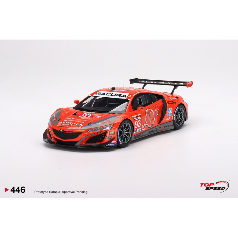 Topspeed 1:18 Acura NSX GT3 EVO22 #93 WTR Racers Edge Motorsports  2022 IMSA  Sebring 12Hr.