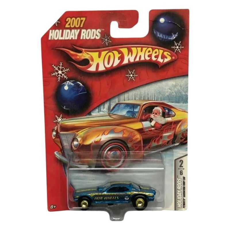 Exclusive Hotwheels 2007 Holiday Rods Plymouth Barracuda Funny Car