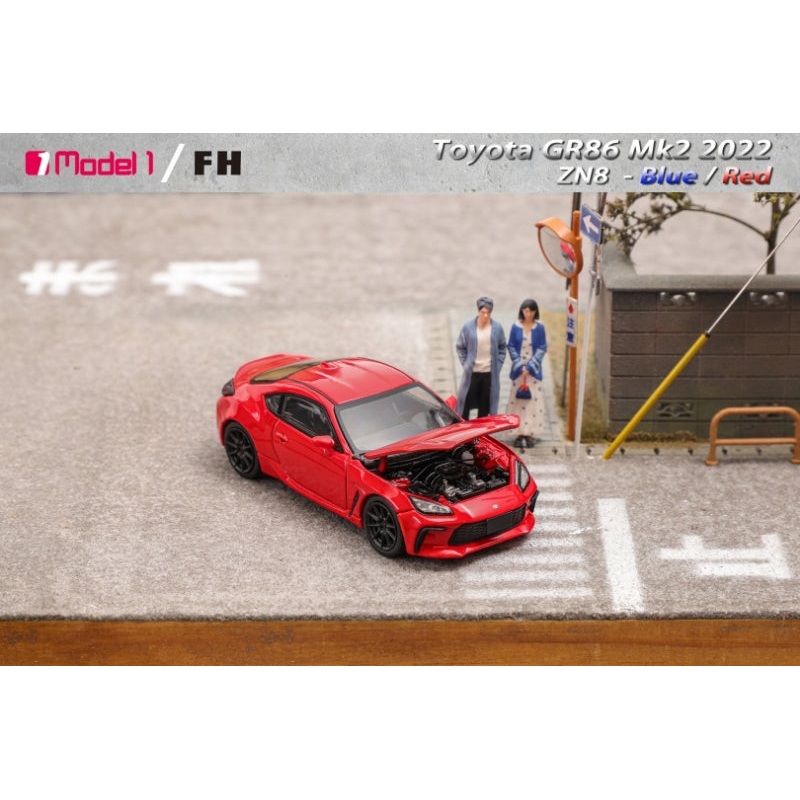 Focal Horizon x Model One 1/64 Toyota GR86 ZN8 -Standard Red