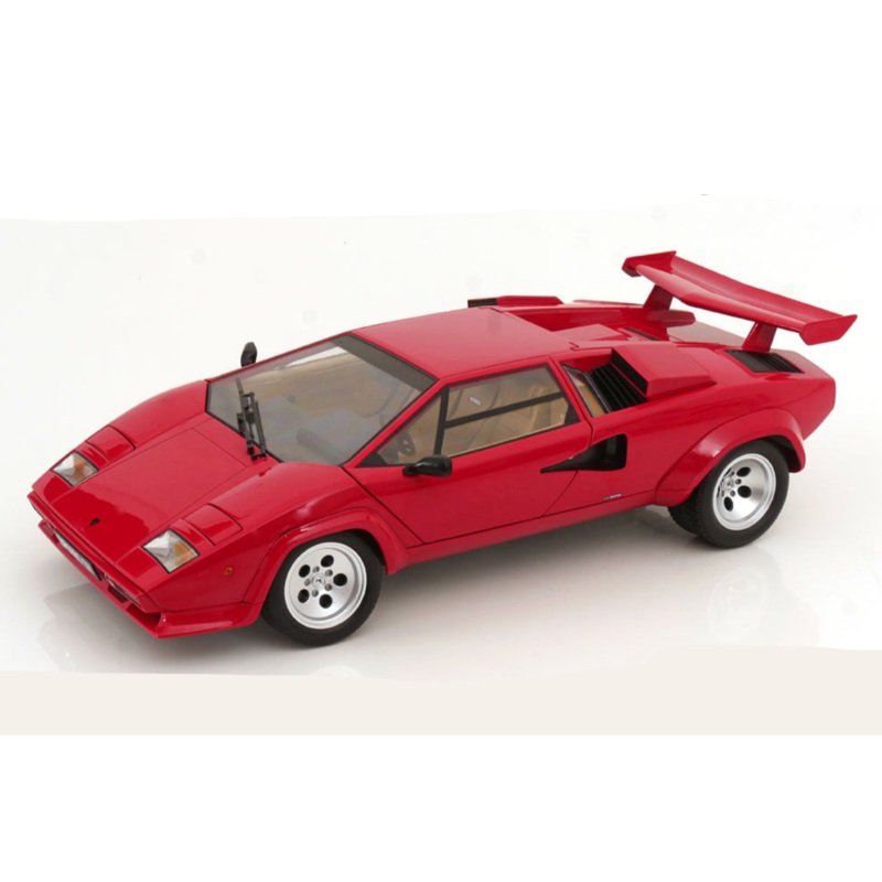 KK Scale 1985 Lamborghini Countach LP 5000S QV Red 1:12