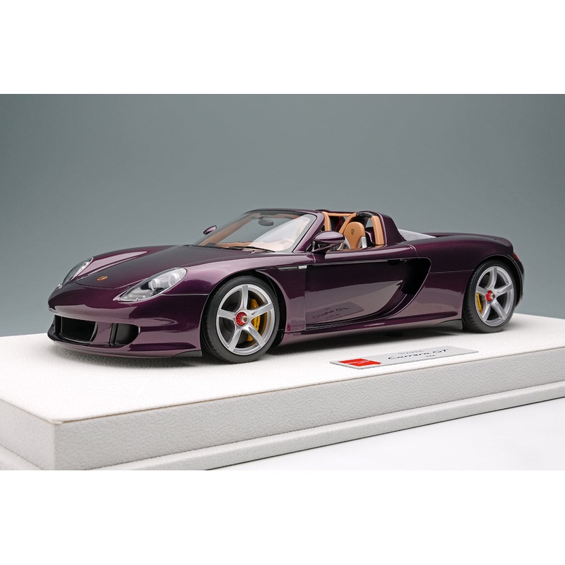 Make Up Co., Ltd / Eidolon 2004 Porsche Carrera GT Amethyst Purple Metallic WITH DISPLAY 1:18