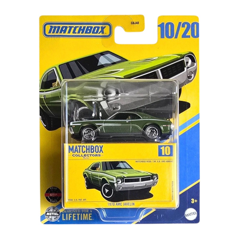 Matchbox Collectors Series 1970 AMC Javelin 10/20 Imported Mainline 1:64 Scale
