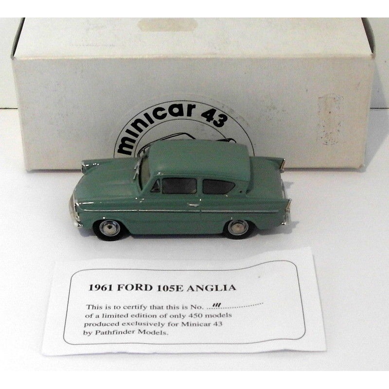 Pathfinder Minicar 43 1/43 Scale MIN2 - 1961 Ford Anglia 105E 1 Of 450 Green
