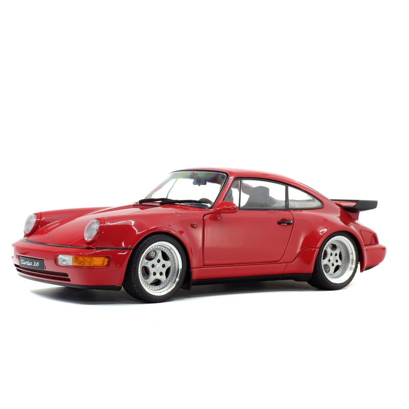 Solido 1990 Porsche 911 (964) Turbo 3.6 Indian Red 1:18