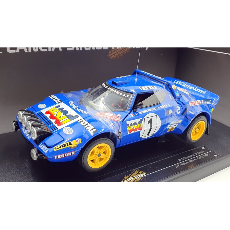 Sun Star 1/18 Scale 4519 - Lancia Stratos HF - 2nd Rally Monte Carlo 1980