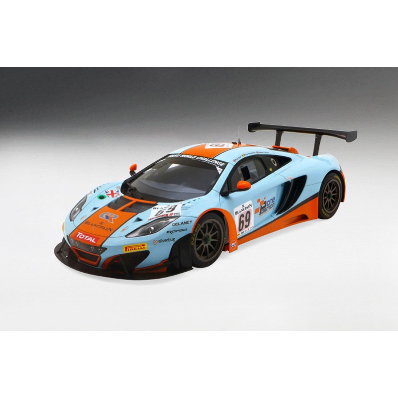 Topspeed Mclaren MP4 12C GT3 #69 Gulf Racing 24hrs of Spa 2013 Blue 1:18