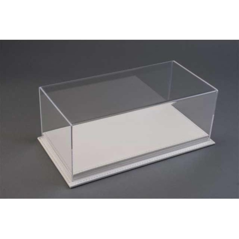 Atlantic Case Mulhouse Premium Acrylic Display Case w/ White Leather Base 1:18