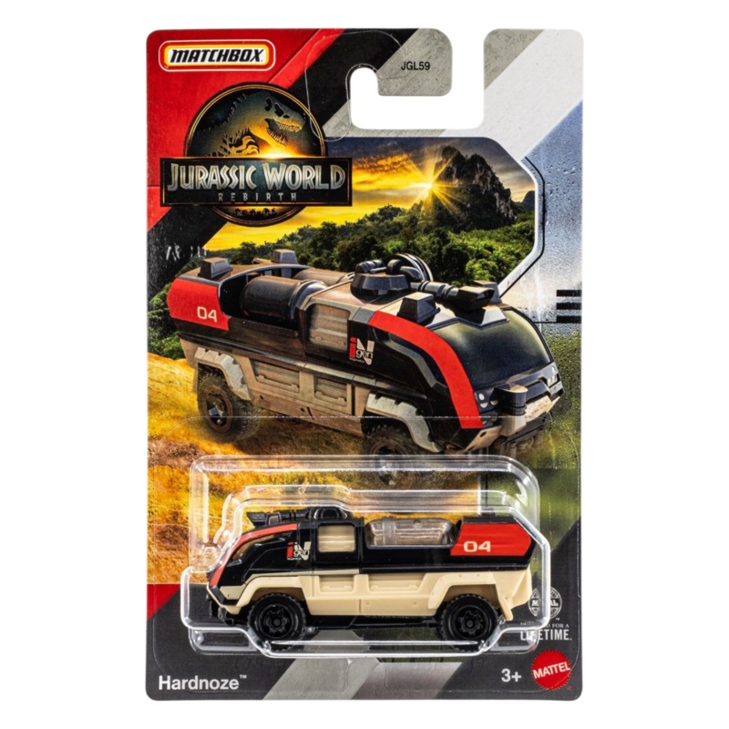 Matchbox Jurassic World Rebirth Hardnoze Imported Mainline Card Art 1:64 Scale