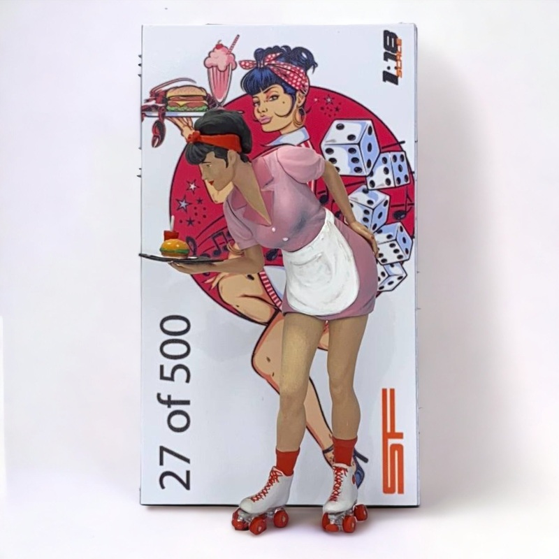 1/18 WAITRESS GIRL Figure - Action Figure by SF