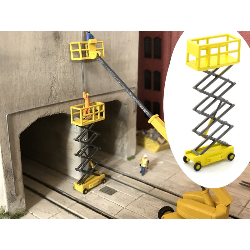 Finished model scissor lift extended