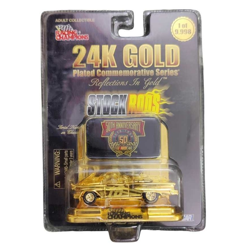 Racing champions 24k gold car
