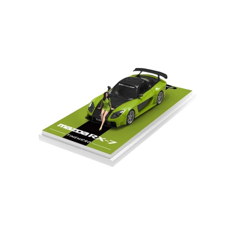Time Micro Mazda RX-7 1:64 Scale (With Acrylic Case and Action Figure)