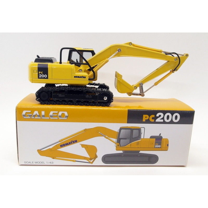 Tomica 1/43 Scale Diecast - PC200 Galeo Komatsu PC200 Excavator