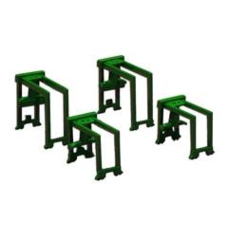 TRIANG Container Gantry Set - 2 x Large + 2 x Small Green - 1:1200 Scale