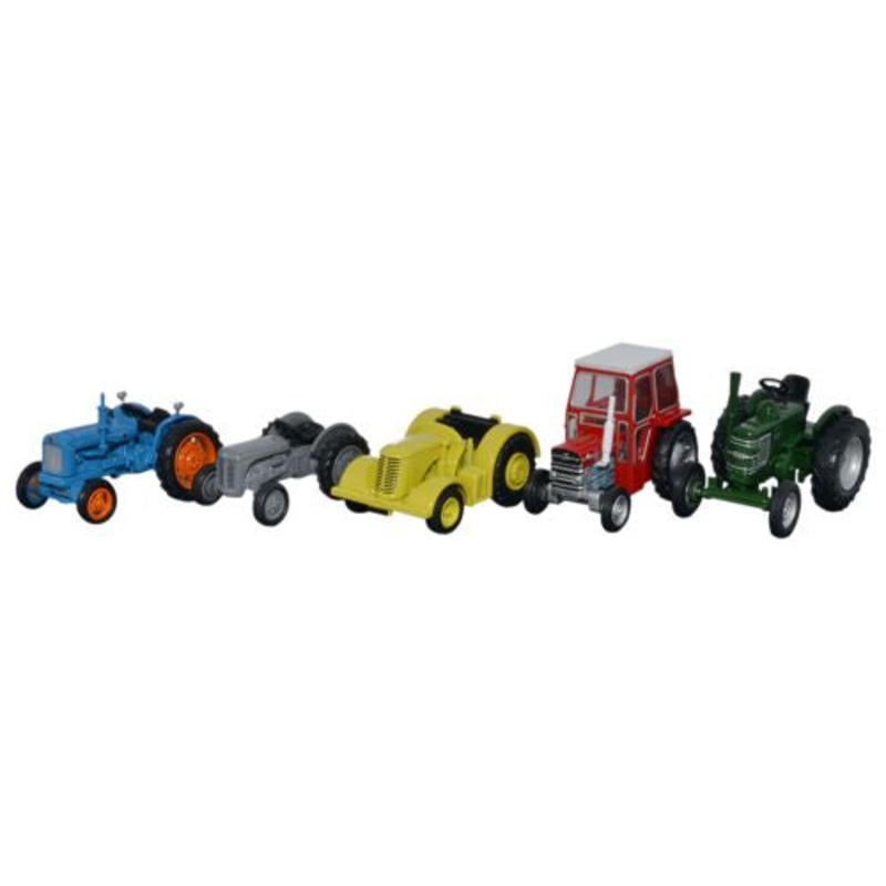 5 Piece Tractor Set Ford/Ferg/DB/Massey/Field M - 1:76