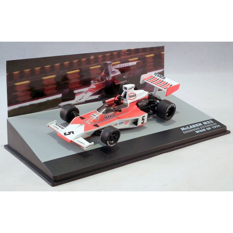 Atlas Editions 1/43 Scale 20219G - F1 McLaren M23 Spain GP 1974 Fittipaldi