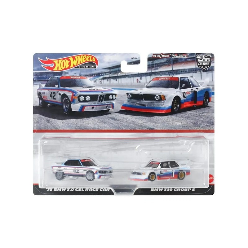 EXCLUSIVE Hotwheels Car culture two pack 73 BMW 3.0 CSL Race Car & BMW 320 Group 5